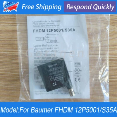 For Baumer FHDM 12P5001/S35A 10-30VDC 200mA PNP 4Pin Photoelectric Sensor Switch
