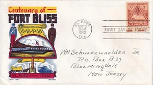 USA 1948 THREE DIFFEENT FIRST DAY COVERS FORT BLISS, ELPASO, TEXAS - Picture 1 of 3