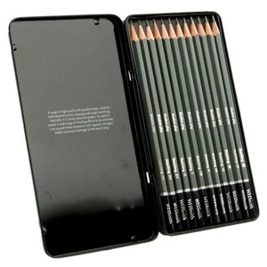 WHSmith Sketching Pencils In Finely Assorted Grades From 4H To 6B Pack of 12