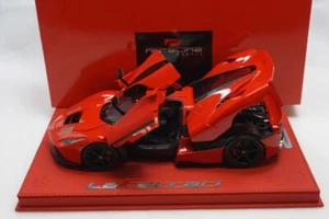 1/18 BBR FERRARI LAFERRARI DIECAST FULL ROSSO CORSA DELUXE RED LEATHER LE5 MR - Picture 1 of 8