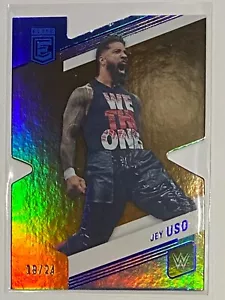 2023 Panini Donruss Elite WWE Die-Cut /24 #80 Jey Uso - Picture 1 of 2