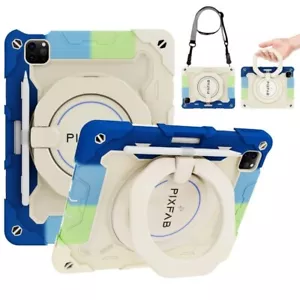 Funda Para Apple IPAD Pro Aire 11 13 10.2 10.9 12.9 a Prueba de Golpes Asa Larga - Imagen 1 de 40