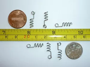 100 "MEDIUM" BAIT KEEPER SPRINGS W LOCK - STAINLESS STEEL - BULK - Picture 1 of 5