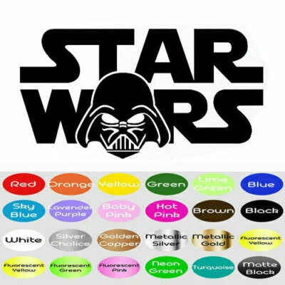 Star Wars Darth Vader Sticker Decal for Macbook Laptop Auto Car SUV Window Wall - Image 1 of 4
