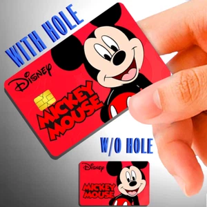 Mickey & Minnie Mouse Credit Debit Card Sticker Skin Decal HOLOGRAPHIC - Picture 1 of 1