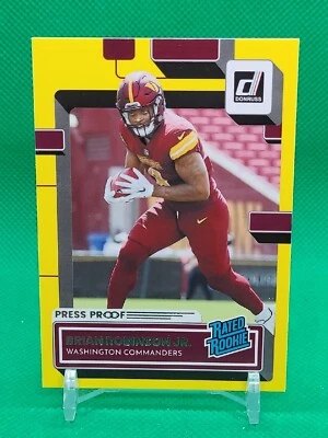 2022 Brian Robinson Jr. Donruss Football Yellow Press Proof Rated Rookie #327 NM - Image 1 of 4