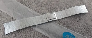 PULSERA ORIGINAL SEIKO STL STELUX DE LOTE ANTIGUO EXTREMO CURVO LENGÜETAS TALLA 18 MM... MUY RARA - Imagen 1 de 11