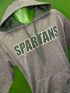 NCAA Michigan State Spartans Champion Heathered Grey Pullover Hoodie Men's Small - Picture 1 of 5