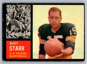 Bart Starr Packers SP 1962 Topps #63 - Imagen 1 de 3