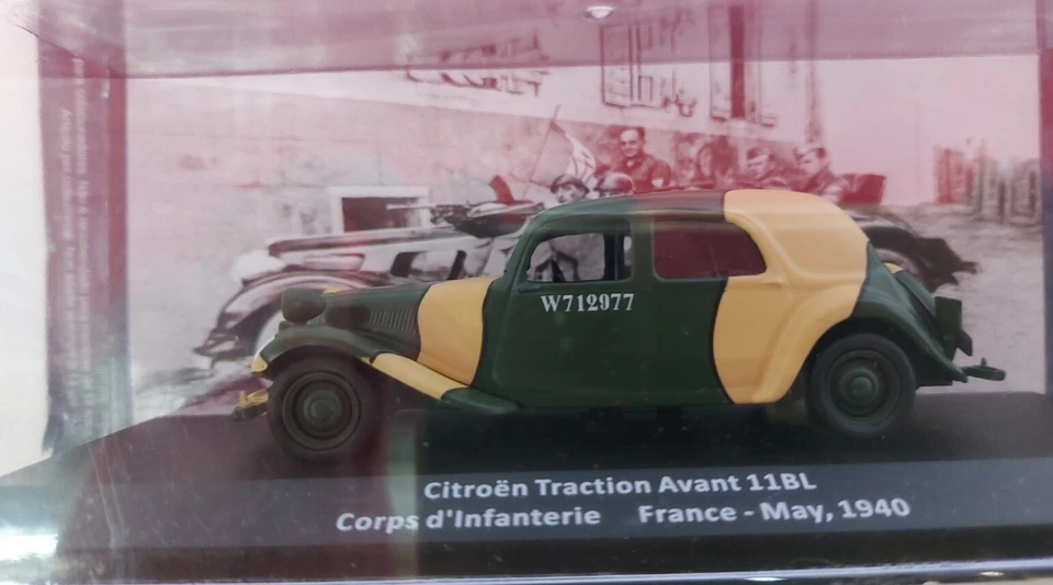 1/43.es. #25. Citroen Traction Avant 11 BL. Militare seconda guerra mondiale.... - Immagine 1 di 1