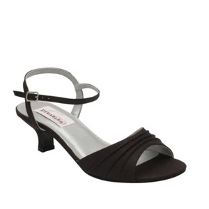 Dyeables Women's Brielle Ankle Strap Sandal (Black,5) - Picture 1 of 1