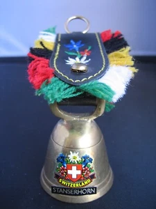 Vintage STANSERHORN SWITZERLAND hand made miniature brass bell - Picture 1 of 5
