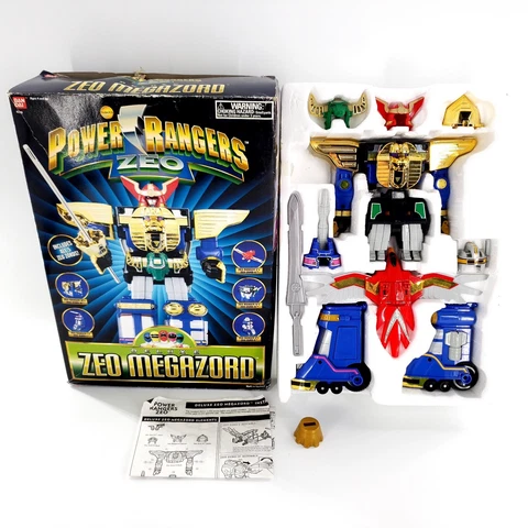 Bandai Saban's 1996 Power Rangers Zeo Deluxe Zeo Megazord Figure 100% Complete Cover