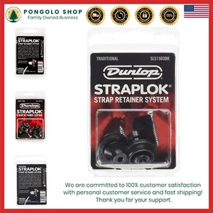 Interchangeable Black Strap Retainer by Dunlop - Traditional System, Heavy Duty - Picture 1 of 8