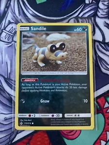 Sandile Common - 113/214 SM Unbroken Bonds NM/M Pokemon TCG FREE SHIPPING - Picture 1 of 2