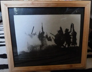 New Wooden picture frame inc Edward S Curtis copy of North American Indian photo - Picture 1 of 3