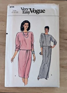 Vogue 8735 Women's Top Skirt Pattern Size 8-12 Uncut - Picture 1 of 2