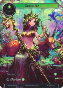 1x Fuerza de Voluntad - Elfo Sagrado - RECUERDO-012 - Lámina de Arte Completa Promoción FOW - Imagen 1 de 1