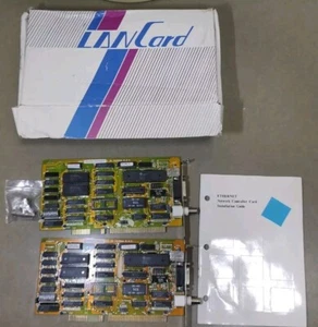 2 ISA Slot Lan Card Network Adapter Old Computer Retro PC IBM Dos - Bild 1 von 5