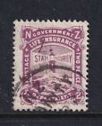 NEW ZEALAND....  1905 Life Insurance no VR  2d purple  used 