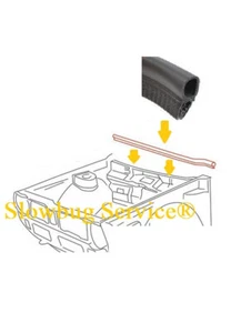 VW GOLF MK1 JETTA CADDY - GUARNZIONE GOCCIOLATOIO SEAL PLASTIC SCUTTLE TRAY - Bild 1 von 1