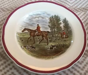 Piatto per insalata cerchio magenta caccia volpe caccia barattolo l'ultimo disegno - Foto 1 di 2