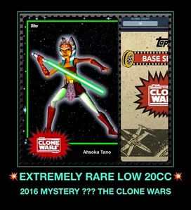 Topps Star The Clone Wars card Trader Mystery AHSOKA TANO ??? lot 2016 set 20c - Picture 1 of 7