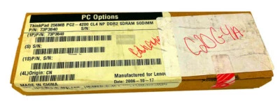 73P3840 I GENUINE New Sealed IBM 256MB DDR2 SDRAM Memory Module 256MB (1 x 256) - Image 1 of 4