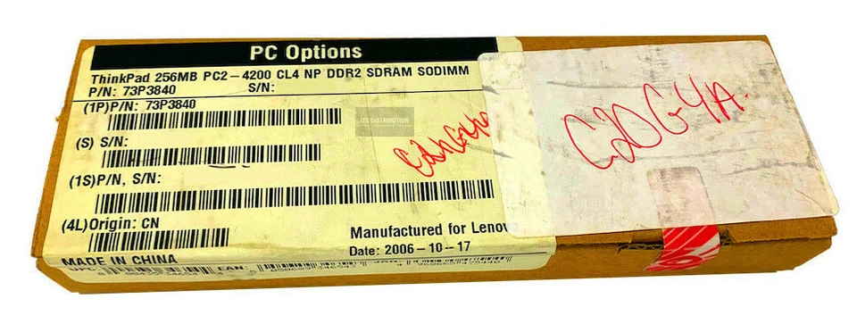 73P3840 I GENUINE New Sealed IBM 256MB DDR2 SDRAM Memory Module 256MB (1 x 256) - Image 1 of 4