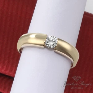 Wempe BY KIM Solitär Ring Gelbgold 750 Diamant ca. 0,25 ct Gr. 54 Gold - Bild 1 von 4