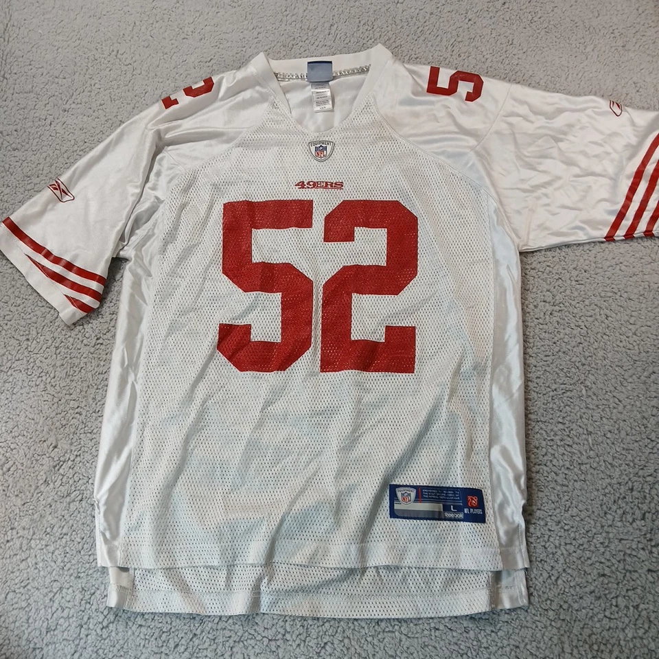 Camiseta 49ers L Patrick Willis #52 San Francisco Niners Fútbol Día del Juego Camiseta Foto 1 de 4