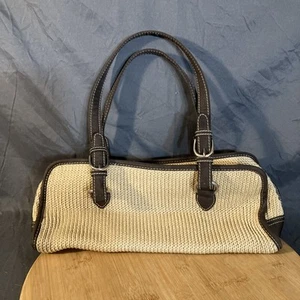 The SAK Baggett Handtasche beige braun mit Besatz - Bild 1 von 8