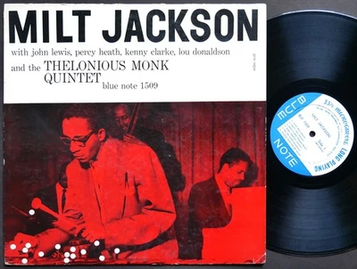 MILT JACKSON LOU DONALDSON THELONIOUS MONK LP BLUE NOTE 1509 LEX NY 23 EAR MONO - Image 1 of 2