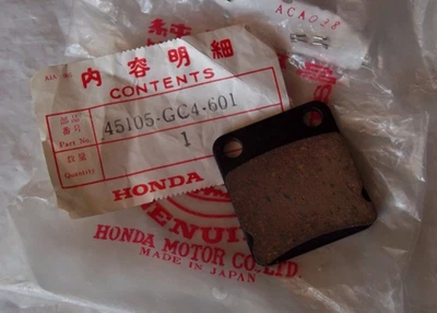 Pastilla de freno trasera original OEM Honda CR80R XR80R 45105-GC4-601 Foto 1 de 4