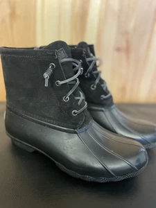 Sperry Top Sider Women’s 9 M Sweetwater Duck Boot Black Waterproof STS98304 - Picture 1 of 15