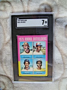 Jim Rice 1975 Topps mini baseball graded SGC 7 #616 vintage high grade - Picture 1 of 2