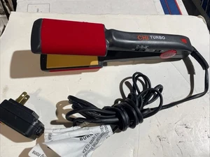 CHI Turbo GF1539 2" Wide Ceramic Flat Iron Hair Straightener WORKS - Picture 1 of 10