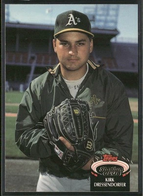 Kirk Dressendorfer 1992 Stadium Club #806 Oakland Athletics - Image 1 of 2