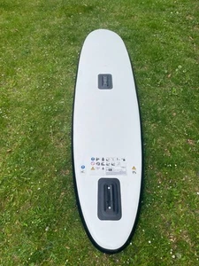 Aufblasbares Paddel-Board XL mit Segel Set Schwarz und Weiß - Bild 1 von 24