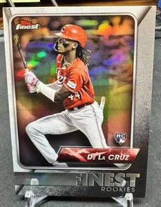 Elly De La Cruz RC 2024 Topps Finest Rookies Refractor #FRD-16 Cincinnati Reds - Picture 1 of 2