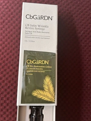 Jeringa CBgarden nueva satinada para revivir arrugas venta al por menor $ 1600. Nuevo con etiquetas Foto 1 de 4