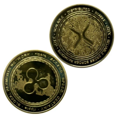 Virtual Digital XRP Coin Ripple Coin Game Coin Commemorative Coin - Image 1 of 4