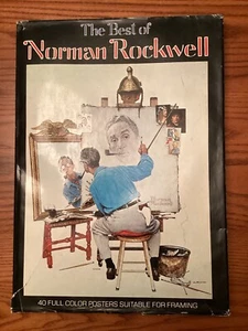 The Best Of Norman Rockwell Book Of 40 Full Color Posters 1979 - Picture 1 of 1
