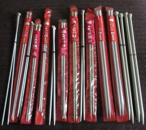 14 pairs Vintage Aero Single Pointed Knitting Needles Different Sizes - Picture 1 of 1