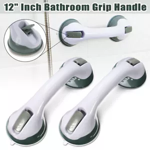 2X Bath Shower Grip Handle Bathroom Suction Cup Grab Bar Safety Rail Tub Support - Picture 1 of 6