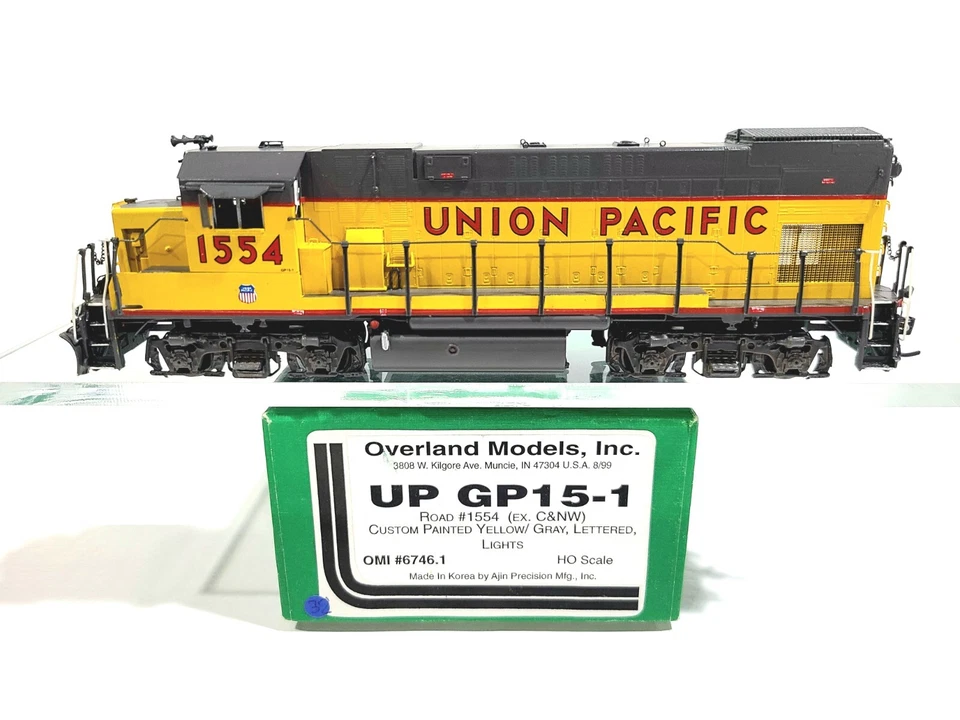 Overland OMI UP EMD GP15-1 Union Pacific #1554 HO Brass Model #6746.1 - Image 1 of 4
