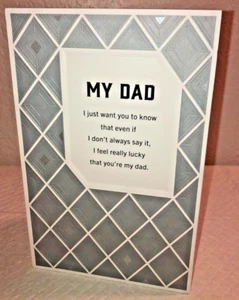 HAPPY BIRTHDAY Card FOR DAD by American Greetings "MY DAD" + Envelope 8X6 - Picture 1 of 5