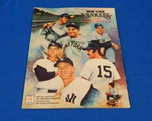 1985 NEW YORK YANKEES Yearbook MICKEY MANTLE Thurman MUNSON Babe RUTH Lou GEHRIG - Picture 1 of 6