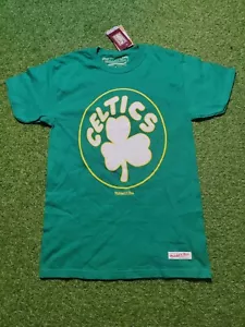 Mitchell & Ness Mens Boston Celtics T-Shirt Green Size Small NWT - Picture 1 of 6