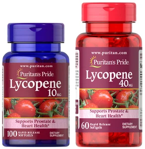 Puritans Pride Lycopene Antioxidant 10mg/40mg 60/100 Softgels Gluten Free - Picture 1 of 9